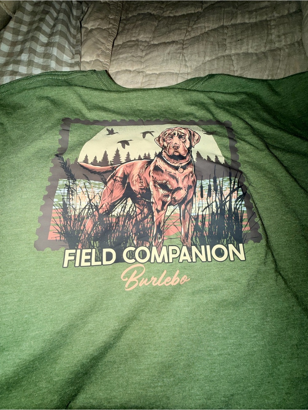 Burlebo Men’s Short-Sleeve Pocket T-Shirt in Olive Green - Picture 4 of 5